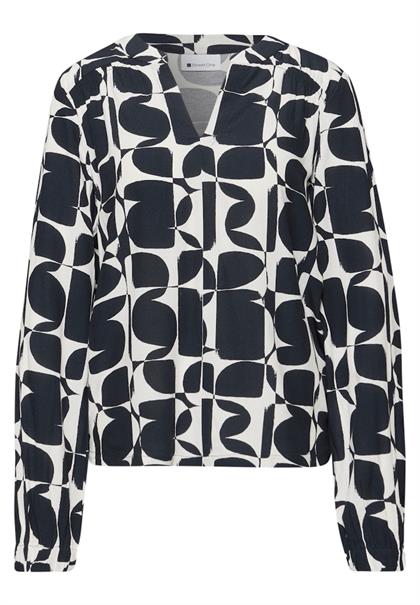 Gemustertes Shirt shadowed navy