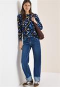 Gemustertes Shirt universal blue