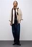 Gemustertes Tuch sanded beige