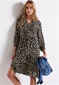 Gemustertes Tunika-Kleid black