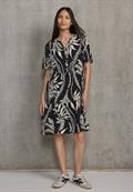 Gemustertes Tunika-Kleid black