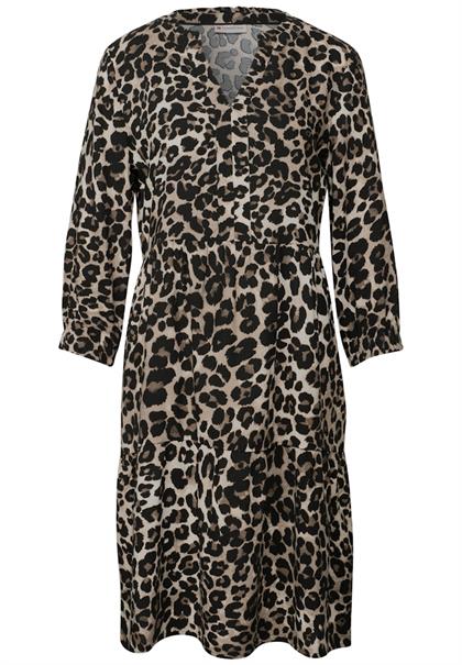 Gemustertes Tunika-Kleid black