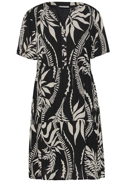 Gemustertes Tunika-Kleid black