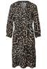 Gemustertes Tunika-Kleid black