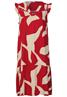Gemustertes Tunika-Kleid glory red