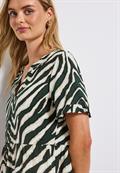 Gemustertes Tunika-Kleid pine grove green