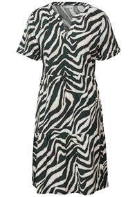 Gemustertes Tunika-Kleid pine grove green