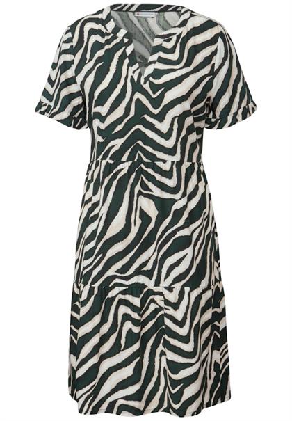 Gemustertes Tunika-Kleid pine grove green