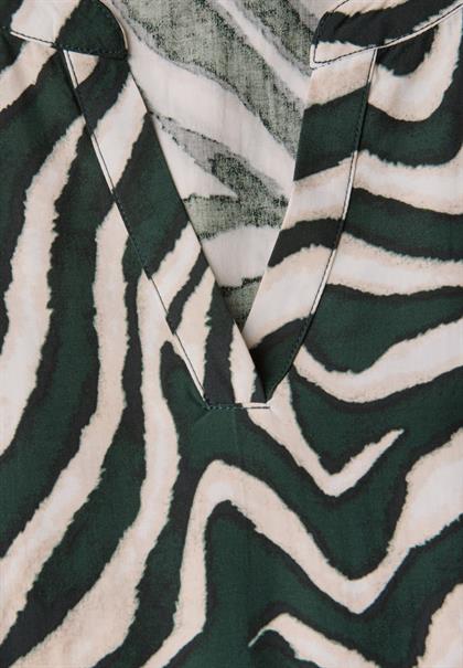 Gemustertes Tunika-Kleid pine grove green