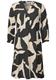 Gemustertes Tunika-Kleid whale tail grey