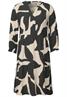 Gemustertes Tunika-Kleid whale tail grey