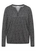 Gemustertes Tunika-Shirt light greige
