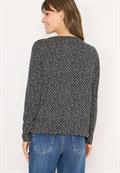 Gemustertes Tunika-Shirt light greige