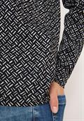 Gemustertes Tunika-Shirt light greige