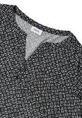 Gemustertes Tunika-Shirt light greige