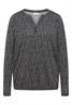 Gemustertes Tunika-Shirt light greige