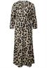 Gemustertes Volant-Kleid coastal beige