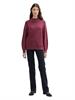 Gerippter Pullover mit Stehkragen blackberry rib structure