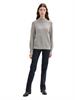 Gerippter Pullover mit Stehkragen explicit grey rib structure