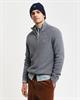 Gerippter Troyer aus Baumwoll-Woll-Gemisch dark grey melange