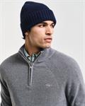 Gerippter Troyer aus Baumwoll-Woll-Gemisch dark grey melange