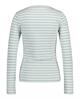 Geripptes Langarm-T-Shirt mit Streifen dusty turquoise