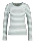 Geripptes Langarm-T-Shirt mit Streifen dusty turquoise