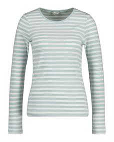 Geripptes Langarm-T-Shirt mit Streifen dusty turquoise