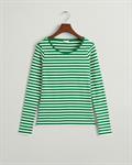 Geripptes Langarm-T-Shirt mit Streifen lavish green