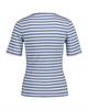 Geripptes T-Shirt mit Streifen blue water