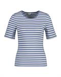 Geripptes T-Shirt mit Streifen blue water