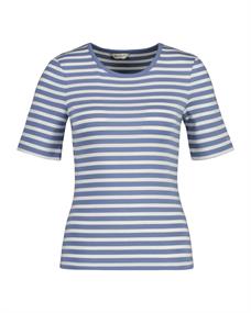 Geripptes T-Shirt mit Streifen blue water