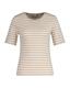 Geripptes T-Shirt mit Streifen dry sand