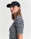 Geripptes T-Shirt mit Streifen evening blue