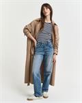 Geripptes T-Shirt mit Streifen evening blue