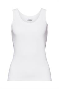 Geripptes Tanktop white