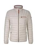 Gesteppte Hybrid Jacke off white