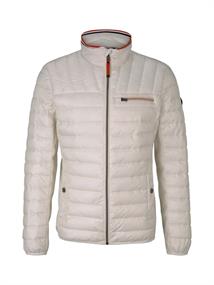 Gesteppte Hybrid Jacke off white