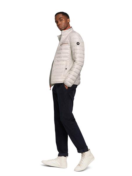 Gesteppte Hybrid Jacke off white