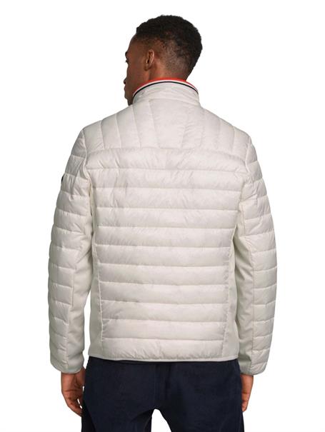 Gesteppte Hybrid Jacke off white