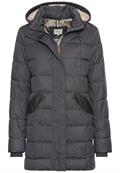 Gesteppte Jacke mit abnehmbarer Kapuze charcoal