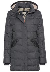 Gesteppte Jacke mit abnehmbarer Kapuze charcoal