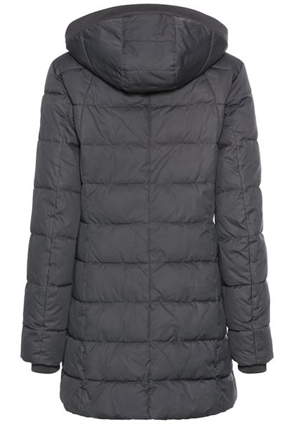 Gesteppte Jacke mit abnehmbarer Kapuze charcoal