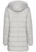 Gesteppte Jacke mit abnehmbarer Kapuze silver