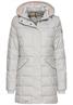 Gesteppte Jacke mit abnehmbarer Kapuze silver