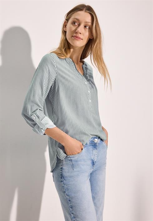 gestreifte-basic-bluse-fir-green