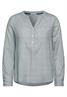 Gestreifte Basic Bluse fir green