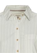 Gestreifte Bluse aus reiner Baumwolle eukalyptus stripes