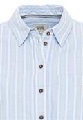 Gestreifte Bluse aus reiner Baumwolle light blue striped