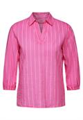 Gestreifte Bluse bloomy pink